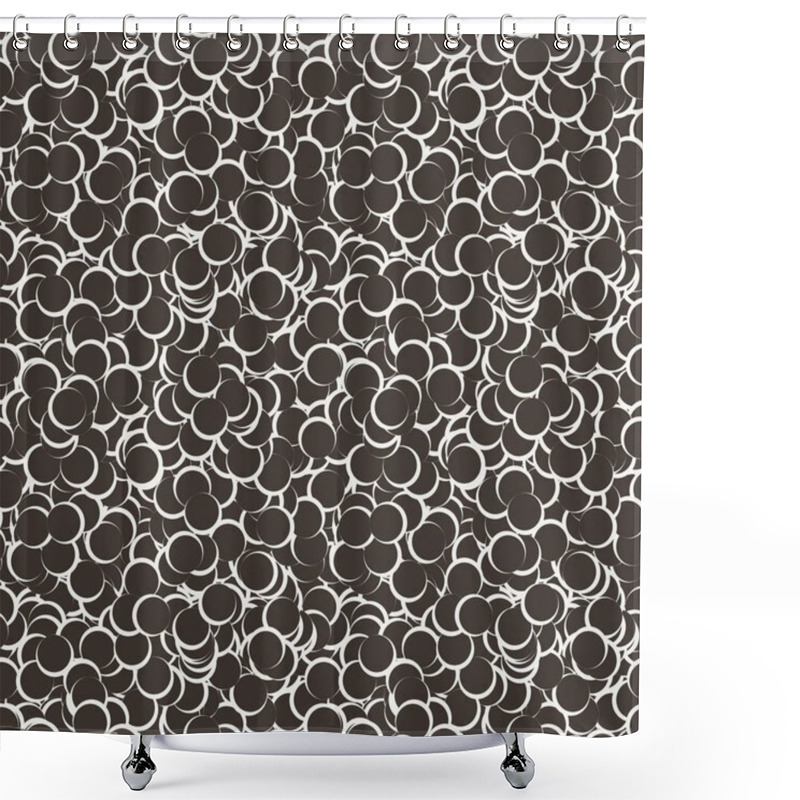 Personality  Circle Seamless Pattern. Shower Curtains