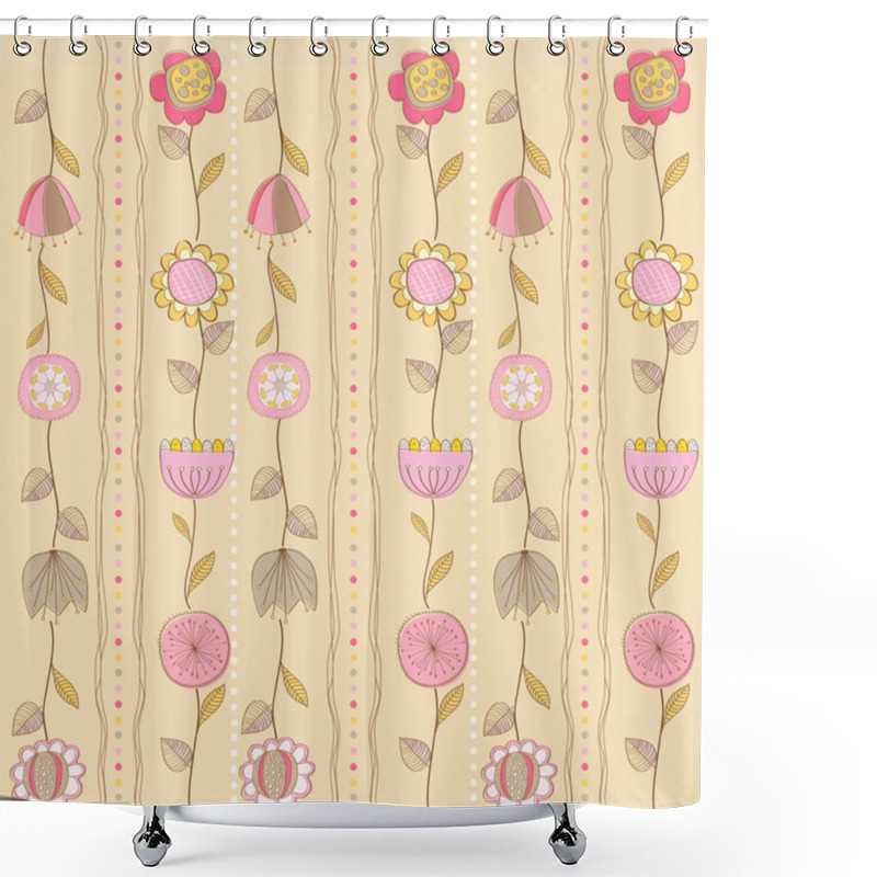 Personality  Floral Background Shower Curtains