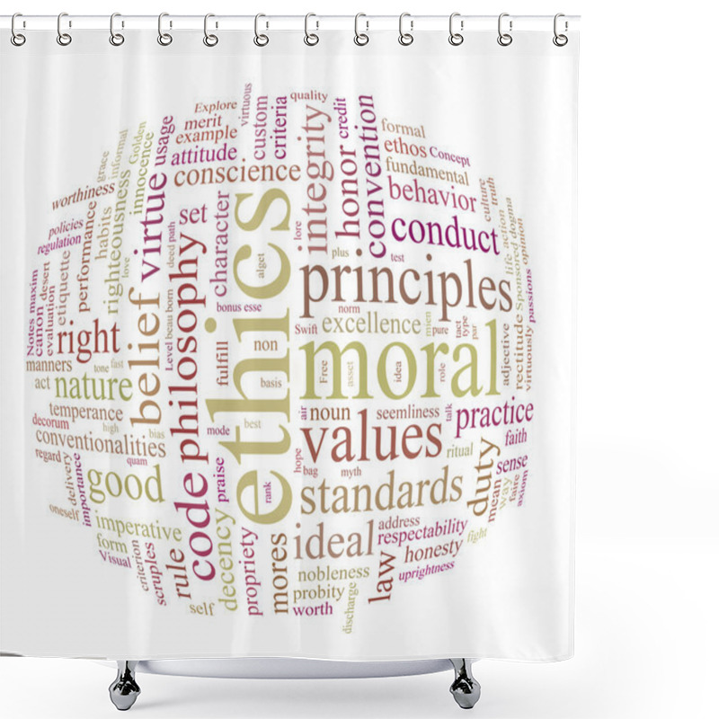 Personality  Ethics And Morales Shower Curtains