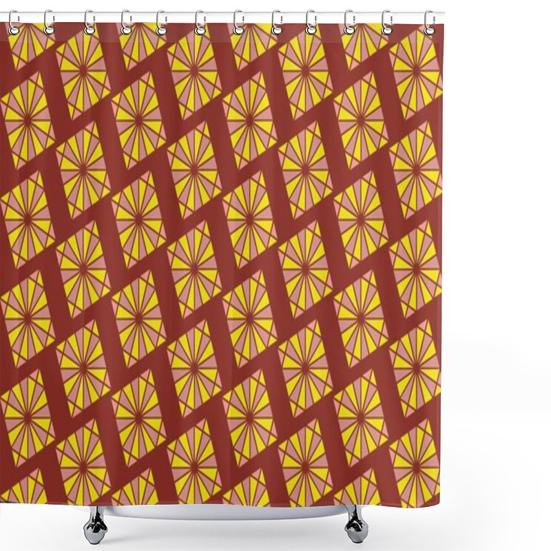 Personality  Seamless Abstract Background With Geometric Elements Shower Curtains