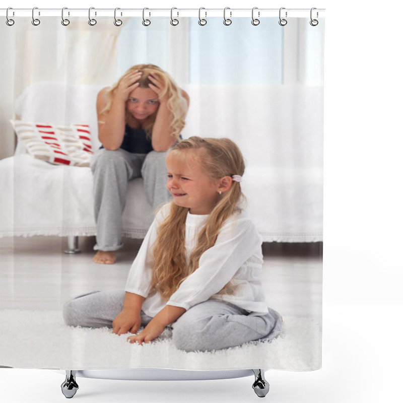 Personality  Kid Having A Tantrum Shower Curtains