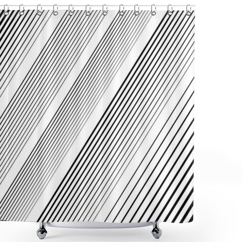 Personality  Halftone Diagonal, Oblique, Slanting Parallel And Random Lines,stripes Pattern And Background.Lines Vector Illustrations. Streaks, Strips, Hatching And Pinstripes Element. Liny, Lined, Striped Vector Shower Curtains