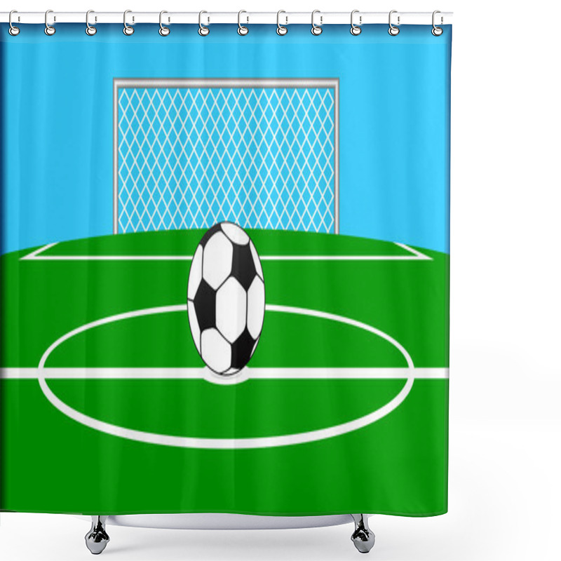 Personality  Soccer Theme. Shower Curtains