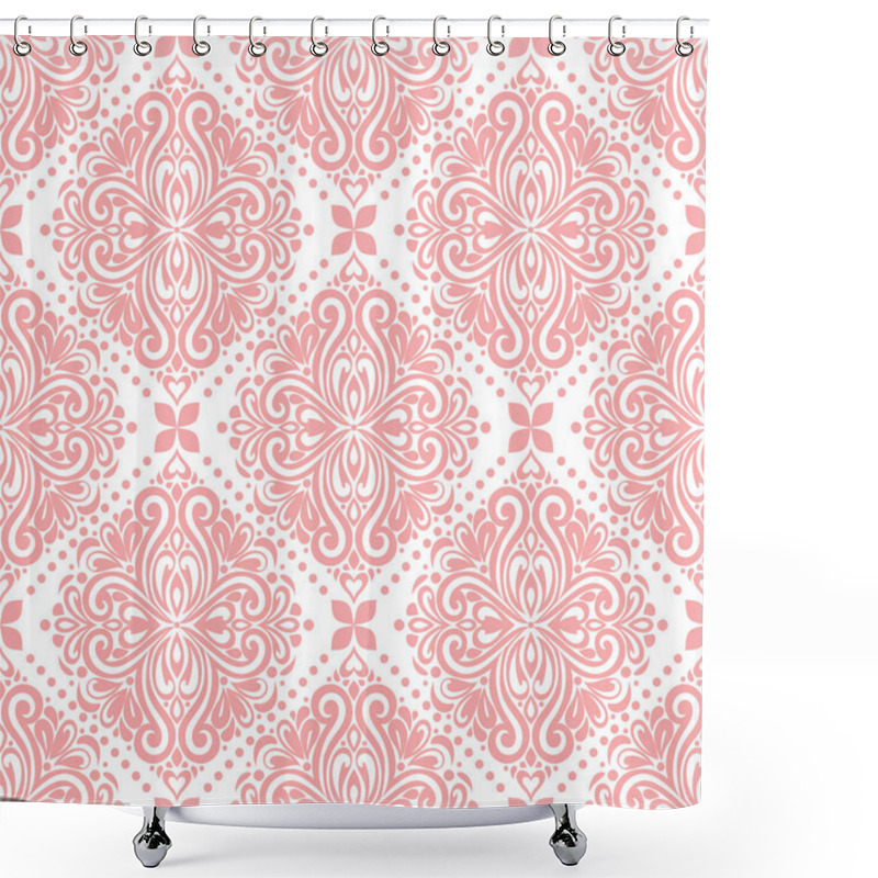 Personality  Onamental Seamless Pattern, Which Include Hearts, Bows And Other Ornament Elements.  Shower Curtains