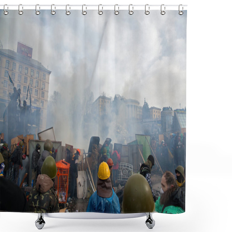 Personality  Protests In Kiev Shower Curtains