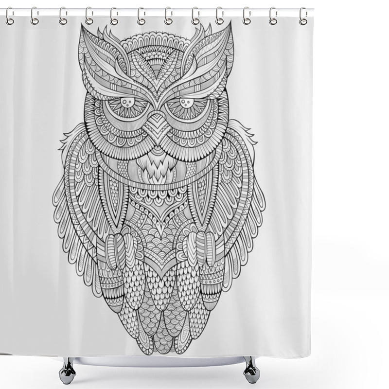 Personality  Decorative Ornamental Owl Shower Curtains