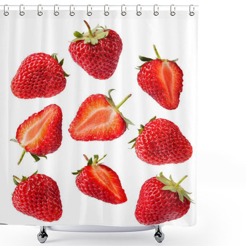 Personality  Set Of Strawberries Shower Curtains