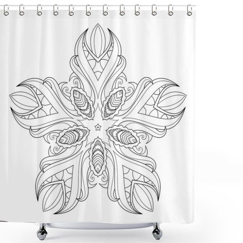 Personality  Vector Beautiful Deco Star Shower Curtains