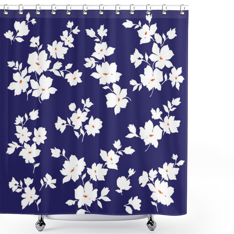 Personality  Flower Material Shower Curtains