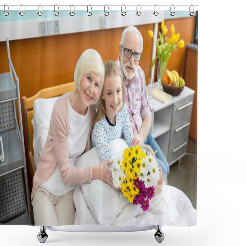 Personality  Grandparents With Child In Hospital  Shower Curtains