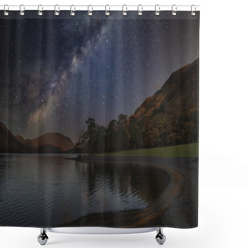 Personality  Stunning Majestic Digital Composite Landscape Of Milky Way Over  Shower Curtains