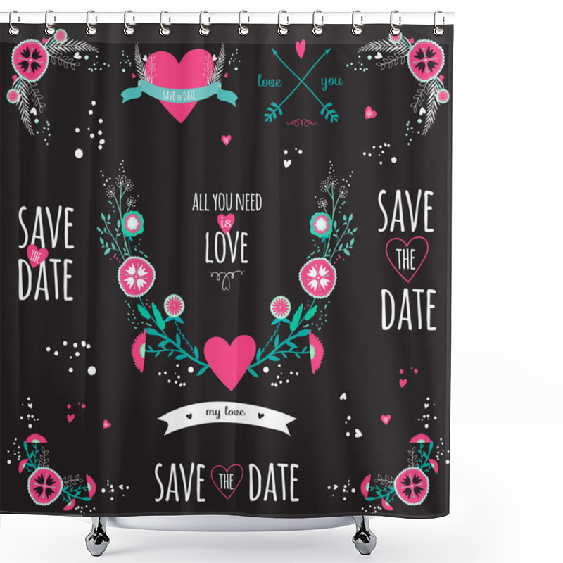 Personality  Wedding Romantic Collection Shower Curtains