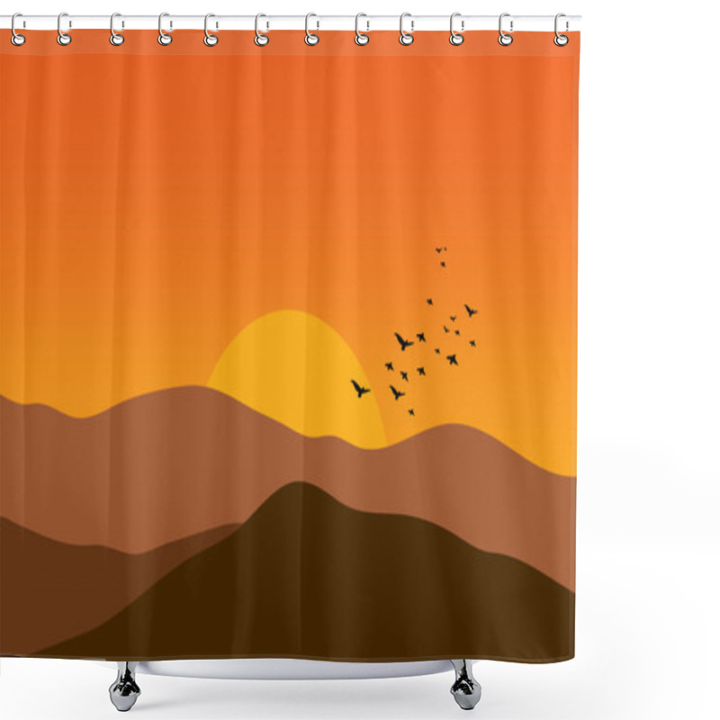 Personality  Sunset Shower Curtains