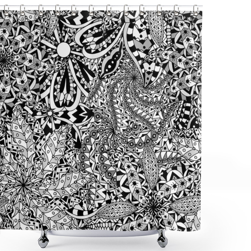 Personality  Ornament Pattern Shower Curtains