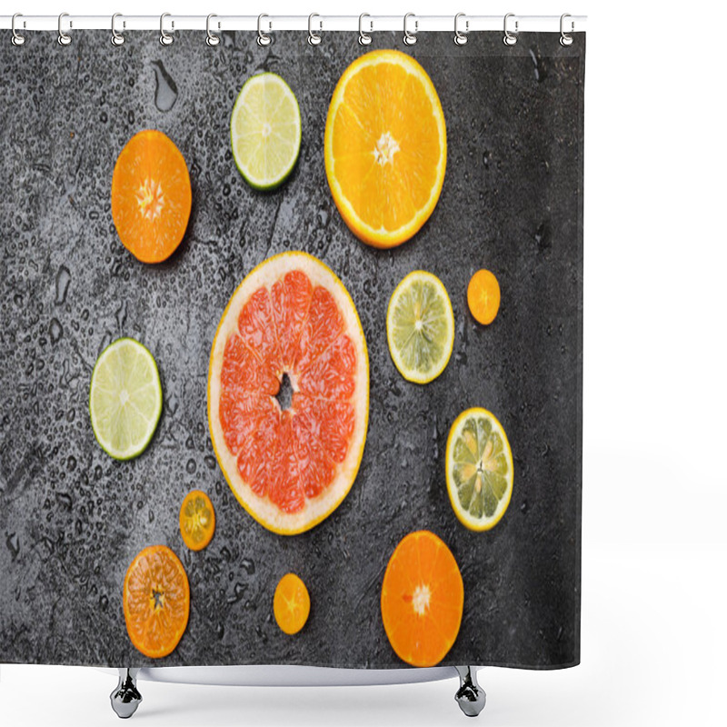 Personality  Citrus Fruits Slices Shower Curtains