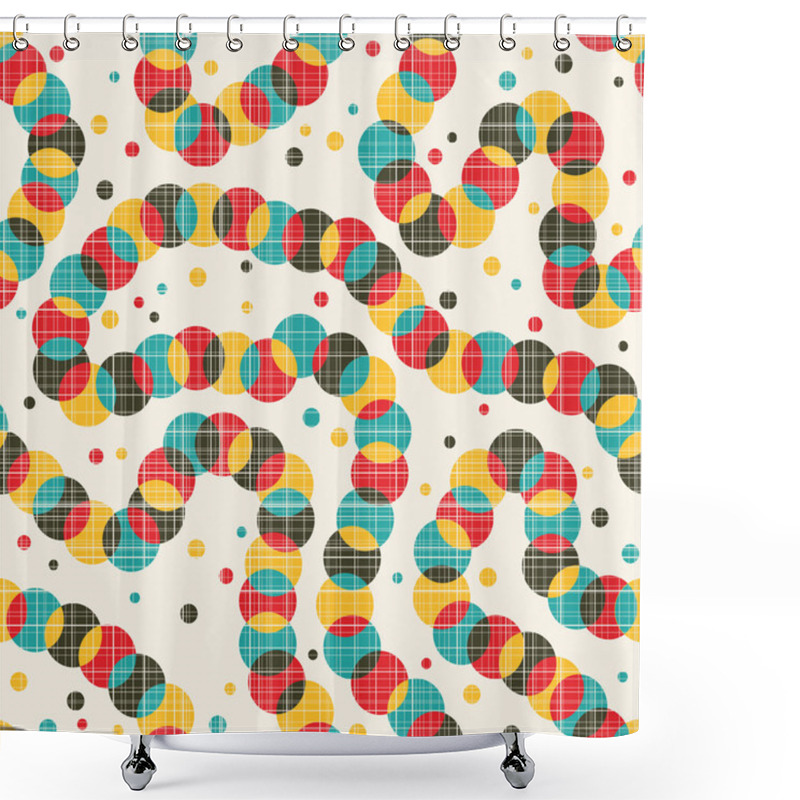 Personality  Seamless Pattern With Strange Decoration. Shower Curtains