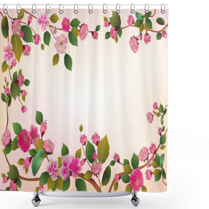 Personality  Cherry Blossoms, Spring Gives Freedom. Shower Curtains