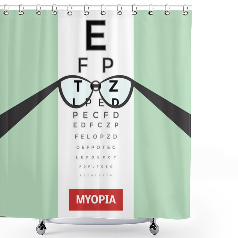 Personality  Poor Eyesight And Corrected Vision Shower Curtains