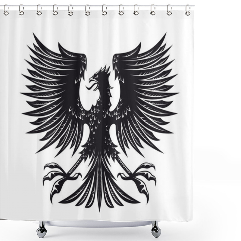 Personality  Heraldic Eagle Shower Curtains