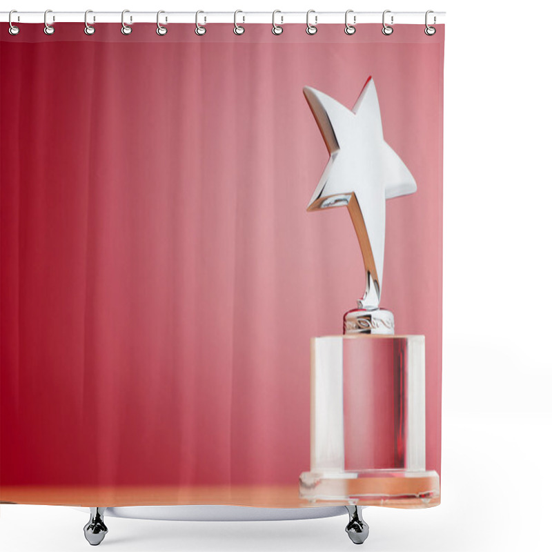 Personality  Star Award Against Gradient Background Shower Curtains