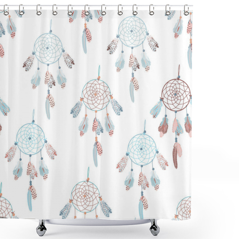 Personality  Neutral  Dream Catcher Seamless Vector Print Shower Curtains