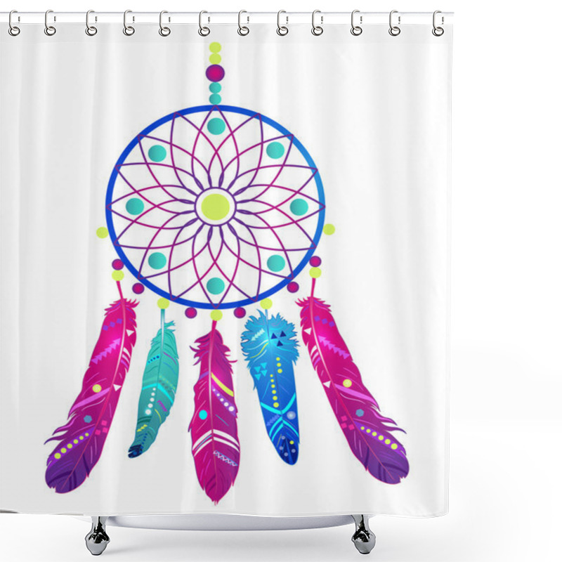 Personality  Abstract  Dream Catcher Shower Curtains