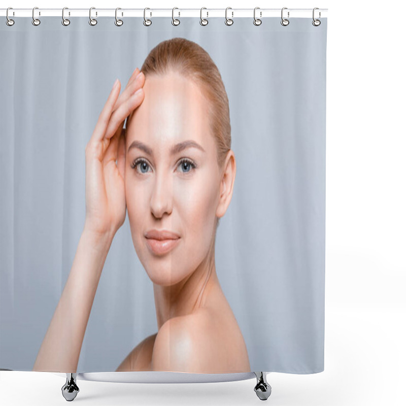 Personality  Gorgeous Young Woman Shower Curtains