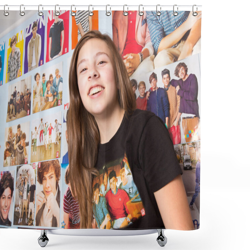 Personality  One Direction Fan Shower Curtains