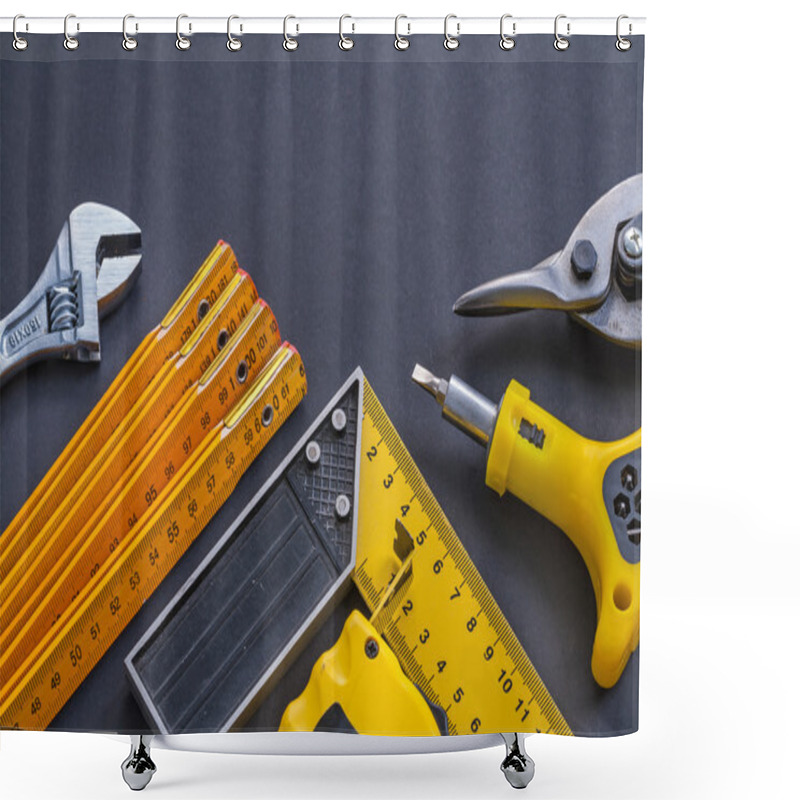 Personality  Construction Tools Set Shower Curtains