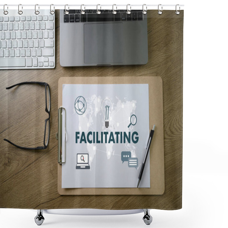 Personality  FACILITATING On Table Facilitation Secret Shower Curtains