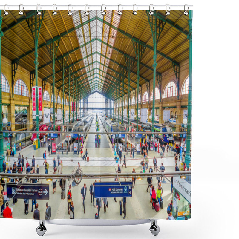 Personality  Gare Du Nord Station In Paris, France Shower Curtains