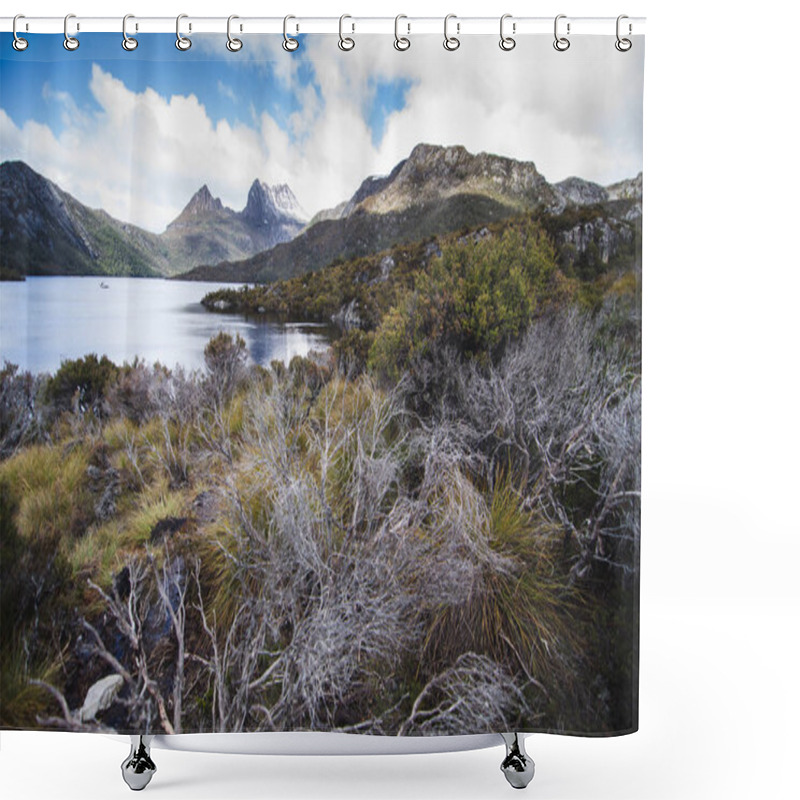 Personality  Cradle Mountain And Dove Lake In Tasmania, Australia Shower Curtains