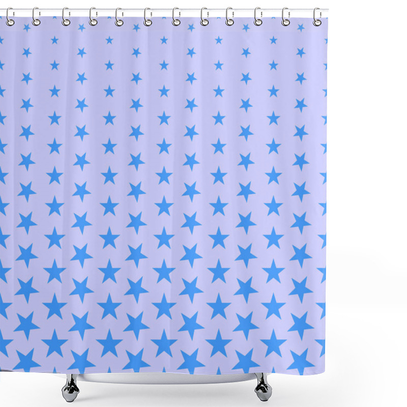 Personality   Stars Seamless Repeat Pattern Background. Vector Illustration Shower Curtains