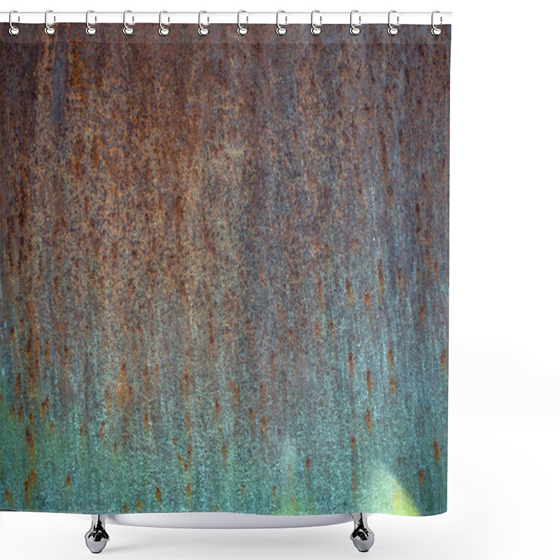 Personality  Rusty Iron Surface Shower Curtains