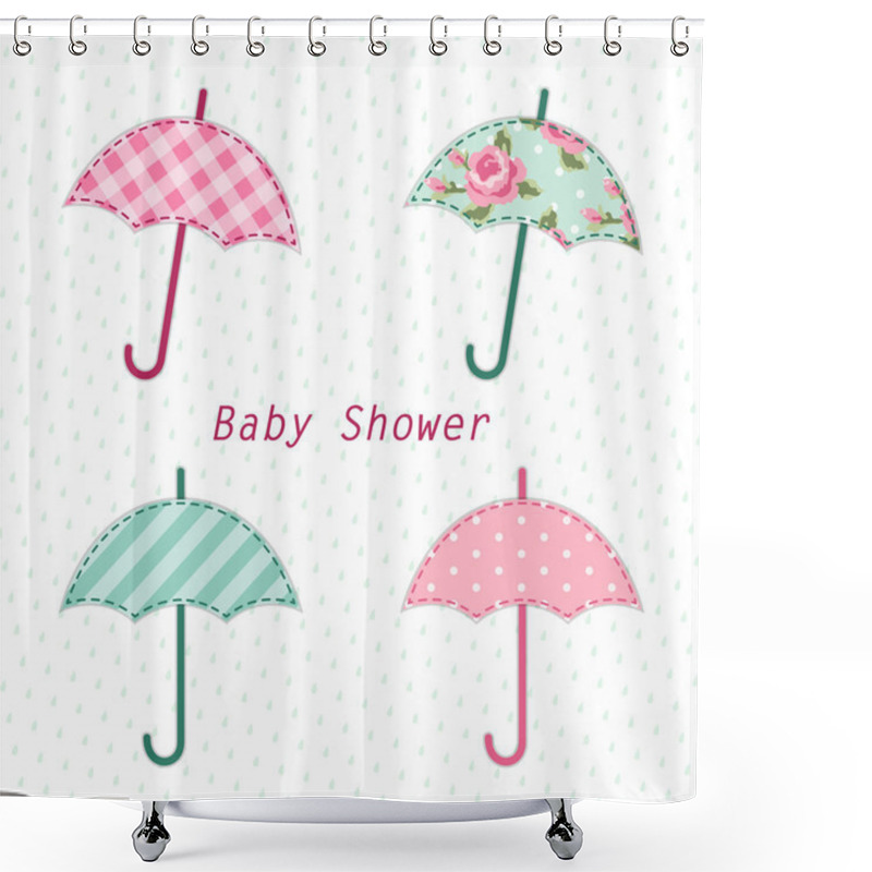 Personality  Baby Shower  Invitation Shower Curtains