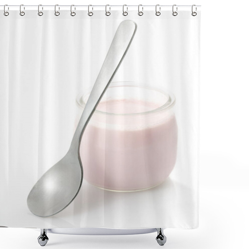 Personality  Strawberry Yoghurt Ready To Eat Shower Curtains