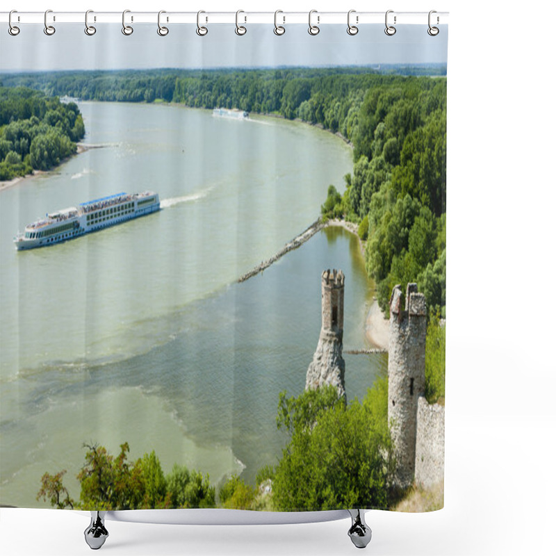 Personality  Ruins Of Devin Castle, Slovakia Shower Curtains