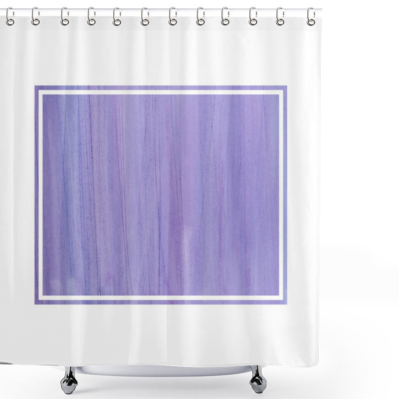 Personality  Invitation Card. Watercolour Frame. Copy Space.  Shower Curtains