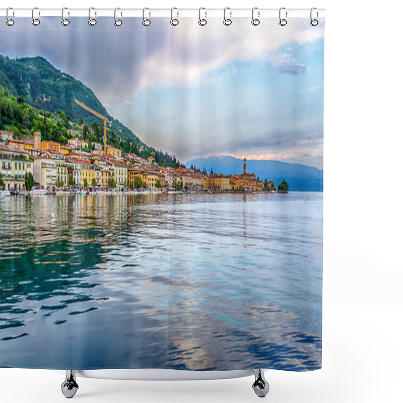 Personality  View Of Salo Town, Lake Garda, Italy Shower Curtains