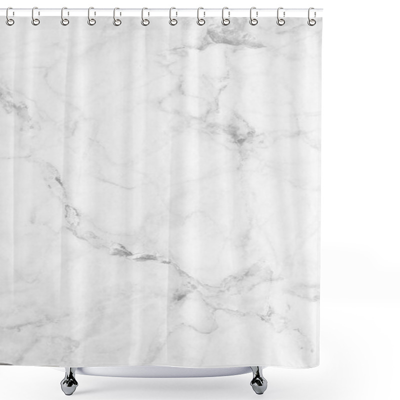 Personality  White (gray) Marble Patterned (natural Patterns) Texture Background. Shower Curtains