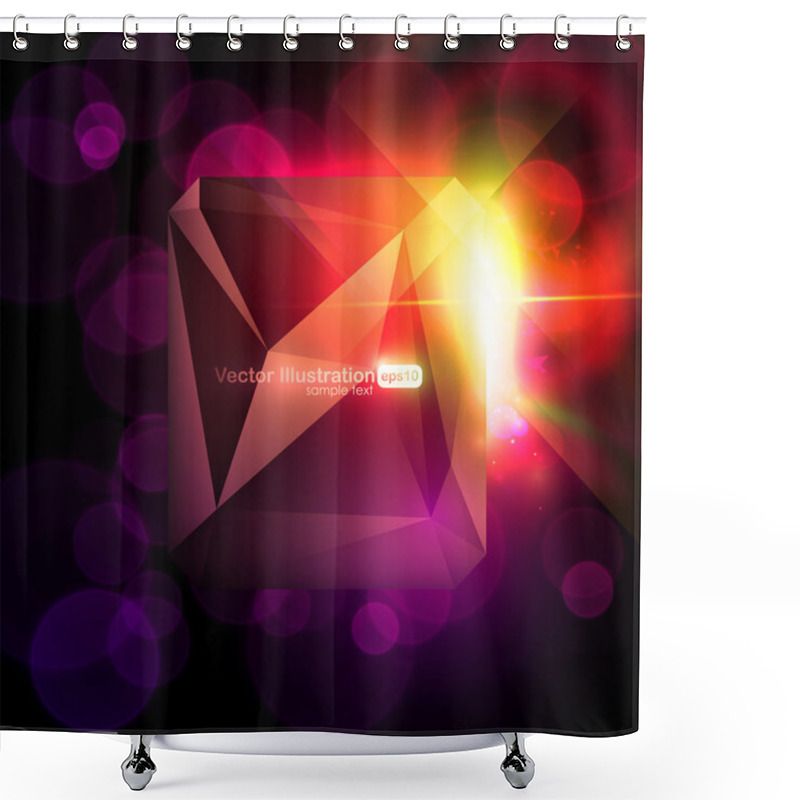 Personality  Abstract Surreal Luxury Design With Space For Your Message. Shower Curtains