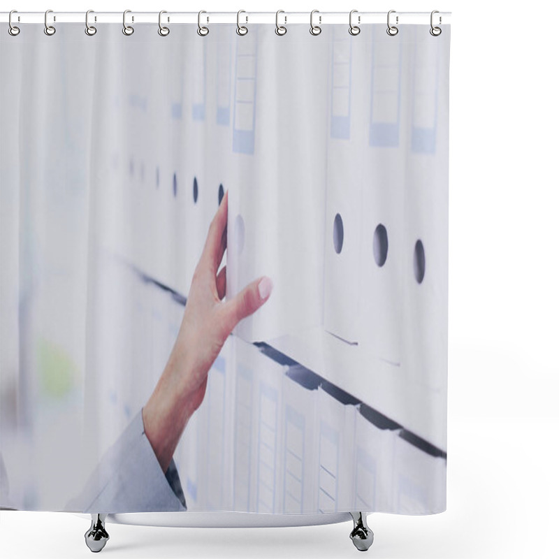 Personality  Folders For Documents Shower Curtains