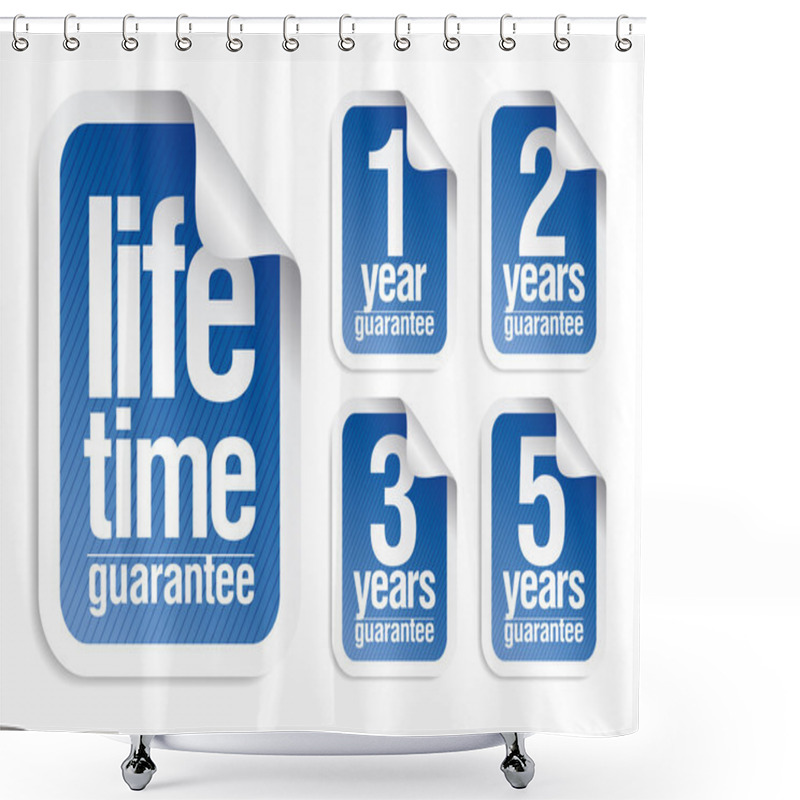 Personality  Guarantee Stickers Set Shower Curtains