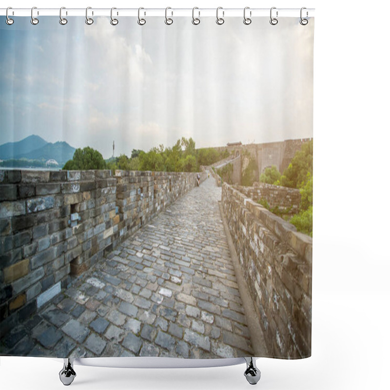 Personality  Ancient City Walls And Temples In Nanjing, China Shower Curtains