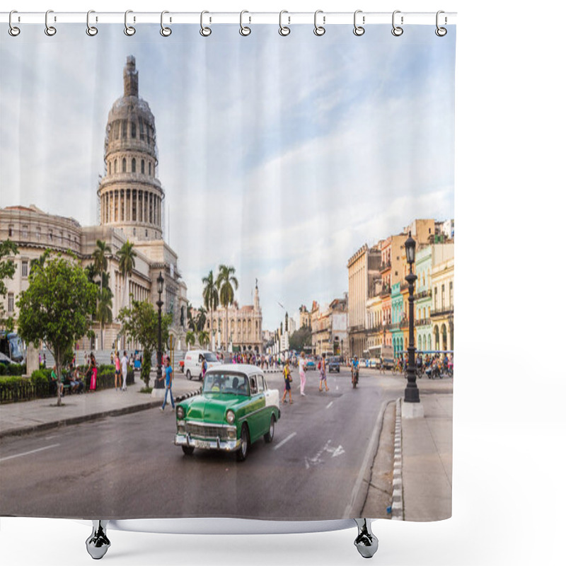 Personality  Colourful Havana Cityscape Shower Curtains