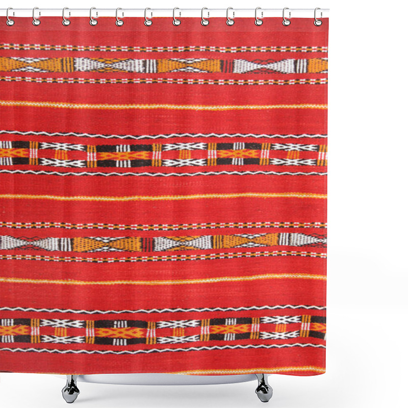 Personality  Texture Of Berber Traditional Wool Carpet, Morocco, Africa Shower Curtains