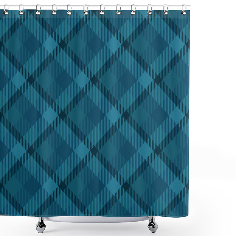 Personality  Seamless Tartan Vector Pattern Shower Curtains