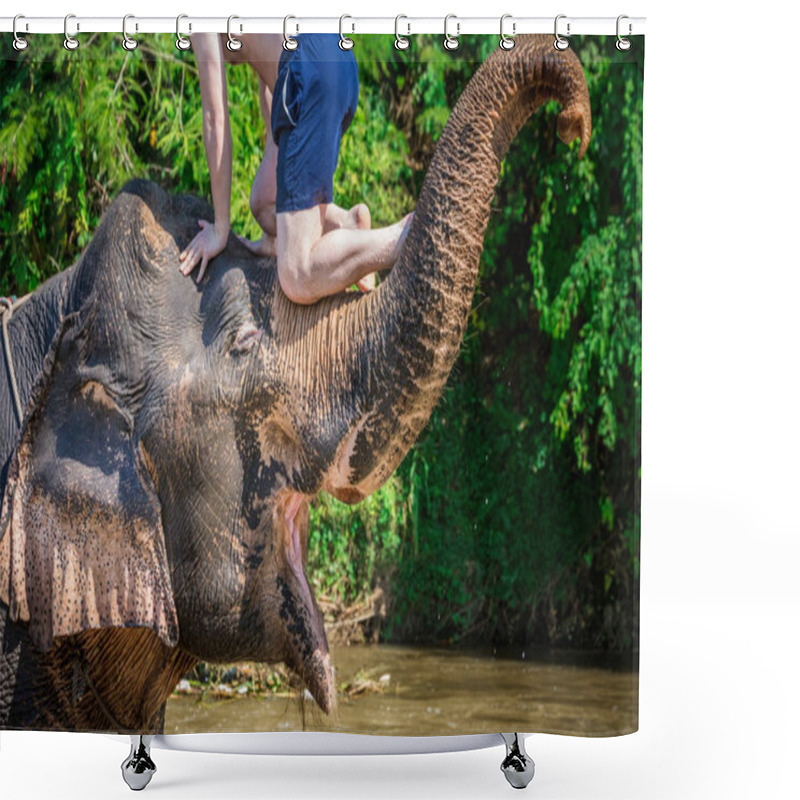 Personality  Thailand Trip October Shower Curtains