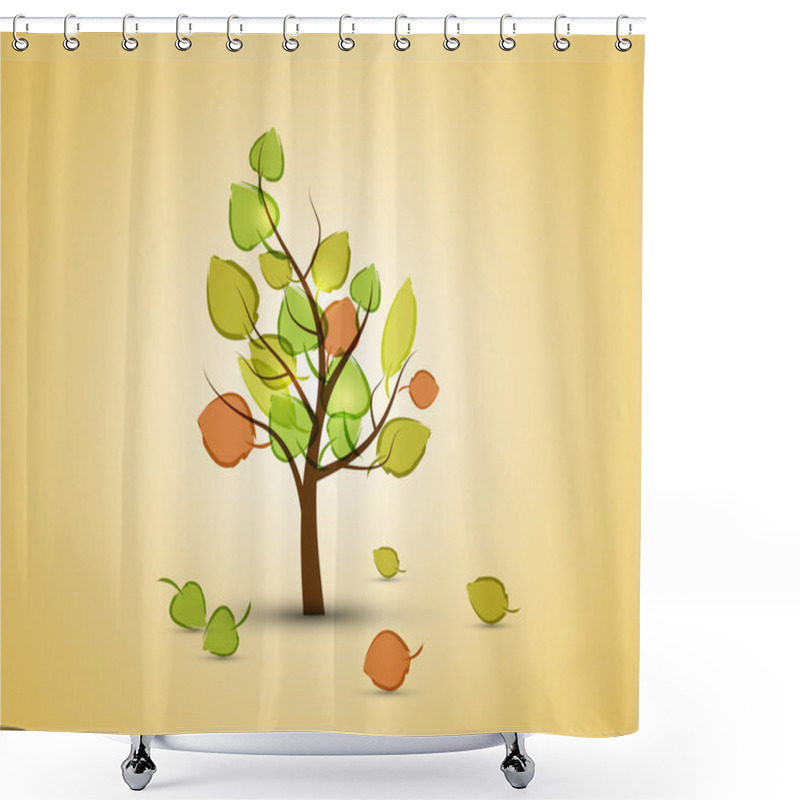 Personality  Autumn Tree Shower Curtains