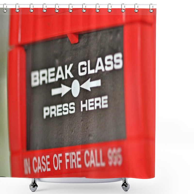 Personality  Fire Alarm Shower Curtains